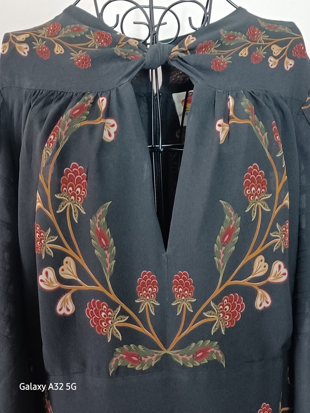 FARM Rio Berry Garden Long Sleeve Embroidered Maxi Dress - Size Xl - Picture 4 of 10